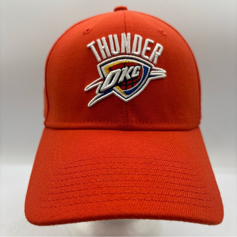 Oklahoma City Thunder NBA New Era‎ 39Thirty Orange Size Medium/Large Fitted Hat